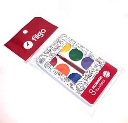 ACUARELA FILGO X 8 COLORES