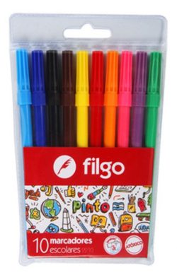 FIBRAS FILGO X 10 COLORES
