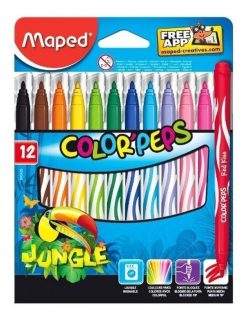FIBRAS MAPED JUNGLE X 12 COLORES