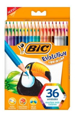 LAPICES BIC X 36 COLORES