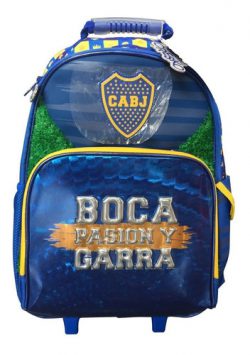 MOCHILA CON CARRO - BOCA JUNIORS