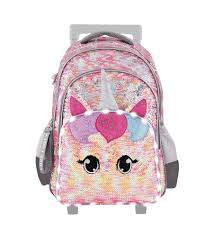 MOCHILA FOOTY CON CARRO Y LUZ - UNICORNIO