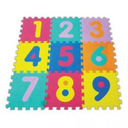 PISO DE GOMA ENCASTRABLE - NUMEROS