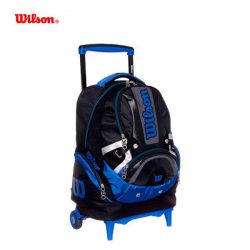 MOCHILA CON CARRO - WILSON - NEGRA Y AZUL