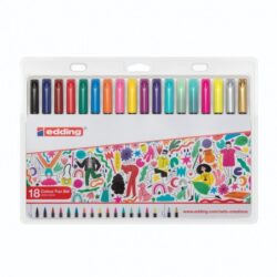 MARCADORES EDDING X 18 COLORES AL AGUA