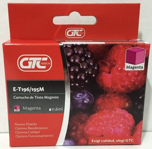 CARTUCHO GTC ALTERNATIVOS 195/6 MAGENTA