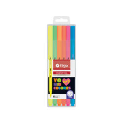 MICROFIBRAS FILGO X 6 COLORES FLUO