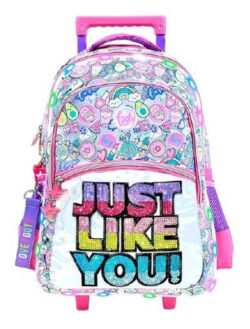 MOCHILA CON CARRO Y LUZ FOOTY - JUST LIKE