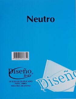 TALONARIO DISEÑO NEUTRO GRANDE