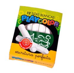 Tiza Playcolor - Blanca X 12 unidades