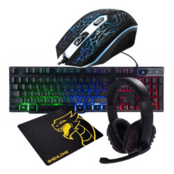 COMBO SHENLONG - TECLADO, MOUSE, AURICULARES Y PAD